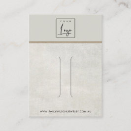 オフグレーコンクリートヘアクリップ表示カード 名刺