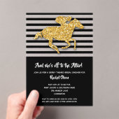 オフザディザーダービーホースブライダルシャワー アクリル招待状 (インサイチュ (ポータブル))