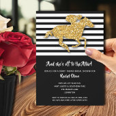 オフザディザーダービーホースブライダルシャワー 招待状