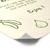 オフザマーケットグリーンハンドドロッドミモザバー ポスター (角)