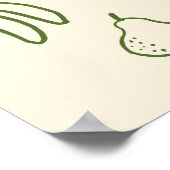 オフザマーケットグリーンブライダルシャワー歓迎 ポスター (角)