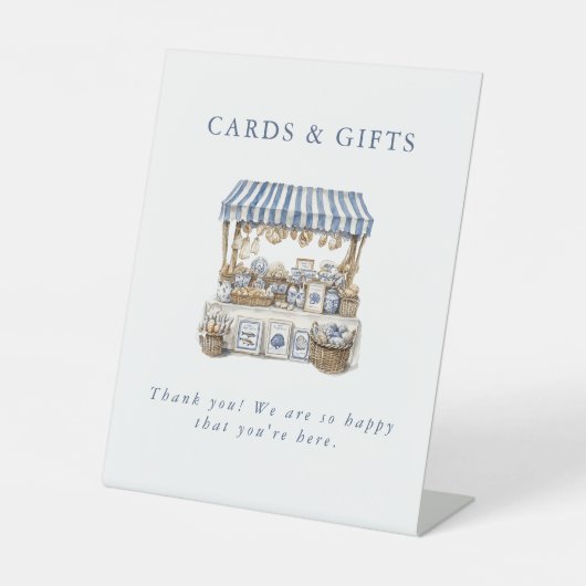 オフザマーケットコースタルマーケットブライダルシャワー 台座サイン (正面)