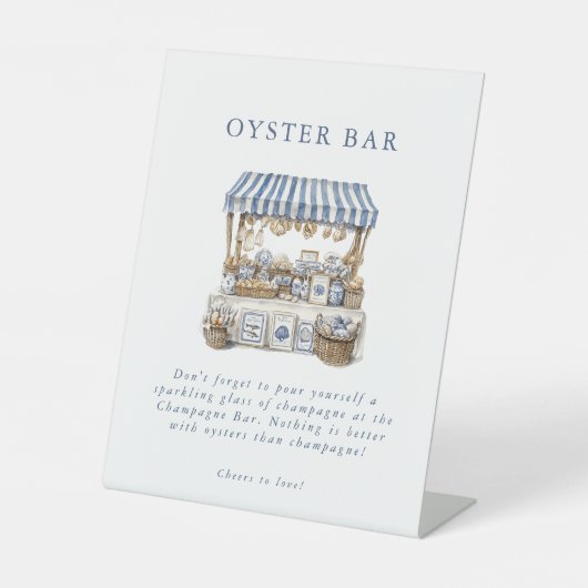 オフザマーケットコースタルマーケットブライダルシャワー 台座サイン (正面)