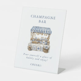 オフザマーケットコースタルマーケットブライダルシャワー 台座サイン