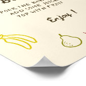 オフザマーケットハンドドローブライダルシャワーミモザバー ポスター (角)