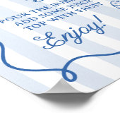 オフザマーケットハンドドローブライダルシャワーミモザバー ポスター (角)