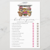 オフザマーケットフローラショップブライダルシャワーゲーム チラシ (正面)