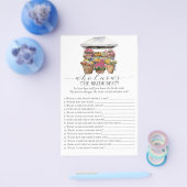 オフザマーケットフローラショップブライダルシャワーゲーム チラシ (シングル)