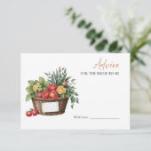 オフザマーケットブライダルシャワーアドバイスのための花嫁 招待状 (スタンド正面)