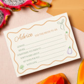 オフザマーケットブライダルシャワーアドバイスカード 招待状