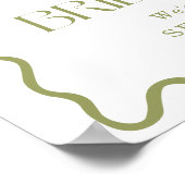 オフザマーケットブライダルシャワーウェルカムサイン18x24インチ ポスター (角)