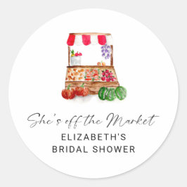 オフザマーケットブライダルシャワーサンキューカスタム ラウンドシール