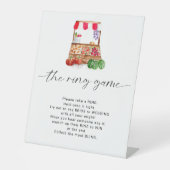 オフザマーケットブライダルシャワーザリングや輪ゲーム 台座サイン (正面)