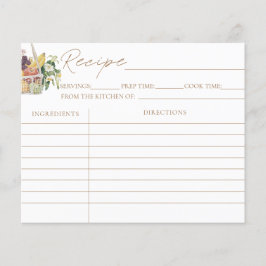 オフザマーケットブライダルシャワーレシピカード