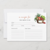 オフザマーケットブライダルシャワーレシピカード 招待状 (正面)