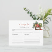 オフザマーケットブライダルシャワーレシピカード 招待状 (スタンド正面)