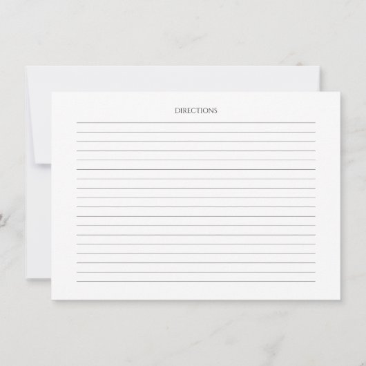 オフザマーケットブライダルシャワーレシピカード 招待状 (裏面)