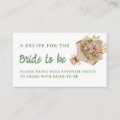 オフザマーケットブライダルシャワー共有Aレシピ エンクロージャーカード (正面)
