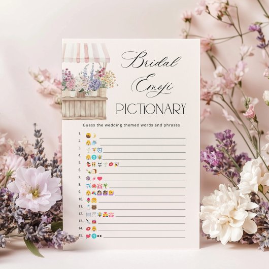 オフザマーケットブライダルシャワー絵文字ゲーム