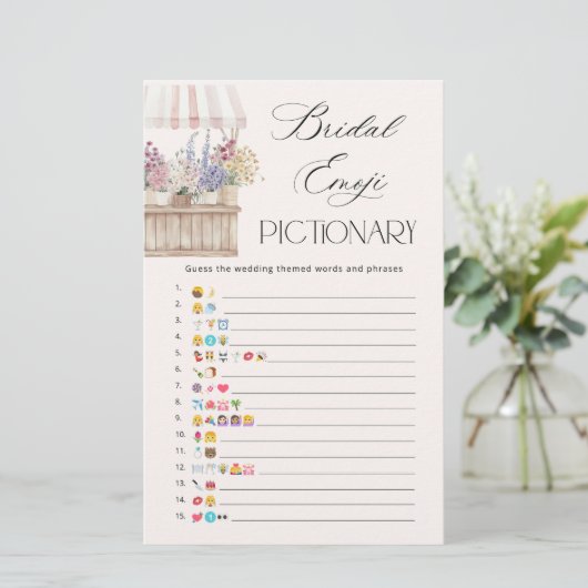 オフザマーケットブライダルシャワー絵文字ゲーム (スタンド正面)