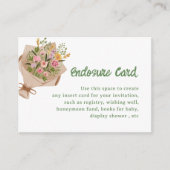オフザマーケットブライダルシャワー カスタム エンクロージャーカード (正面)