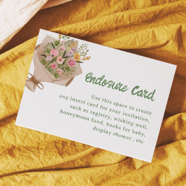 オフザマーケットブライダルシャワー カスタム エンクロージャーカード