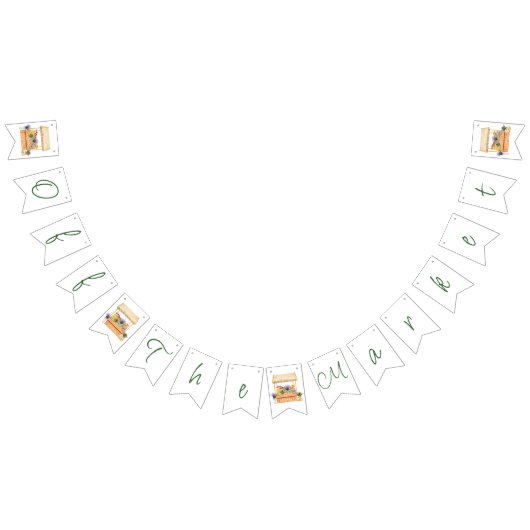 オフザマーケット農家フラワーマーケットブライダルシャワー バンティングフラッグ (全)