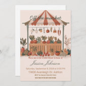 オフザマーケット農家ブライダルシャワー招待状 招待状 (正面/裏面)