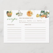 オフザマーケット農家市場ブライダルシャワーレシピ エンクロージャーカード (正面)