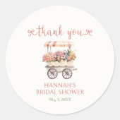 オフザマーケット ブライダルシャワーのお祝い ラウンドシール (正面)