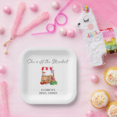 オフザマーケット ブライダルシャワー スクリプト カスタム ペーパープレート (パーティー)