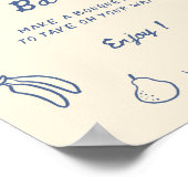 オフザマーケット ブルーハンドドローンフラワーバー ポスター (角)