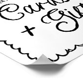 オフザマーケット、農家マーケカードとGIftsのサイン ポスター (角)