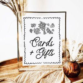 オフザマーケット、農家マーケカードとGIftsのサイン ポスター