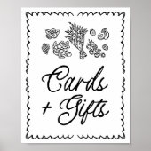 オフザマーケット、農家マーケカードとGIftsのサイン ポスター (正面)