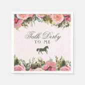 オフザリザーズケンタッキーダービーブライダルシャワー スタンダードカクテルナプキン (正面)