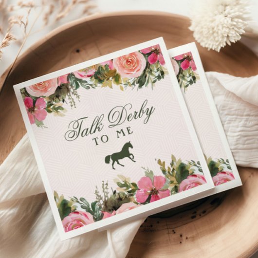 オフザリザーズケンタッキーダービーブライダルシャワー スタンダードカクテルナプキン