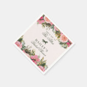 オフザリザーズケンタッキーダービーブライダルシャワー スタンダードカクテルナプキン (角)