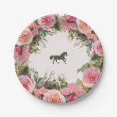 オフザリザーズケンタッキーダービーブライダルシャワー ペーパープレート (正面)