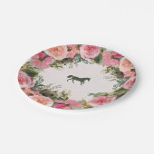 オフザリザーズケンタッキーダービーブライダルシャワー ペーパープレート (アングル)