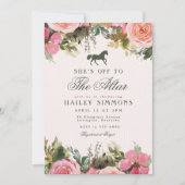 オフザリザーズケンタッキーダービーブライダルシャワー 招待状 (正面)