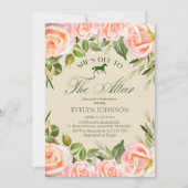 オフザリザーズケンタッキーダービーブライダルシャワー 招待状 (正面)