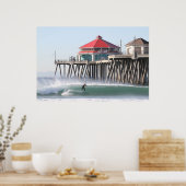 オフショアサンタアナ風,ハンチントンビーチカ。 ポスター (キッチン)