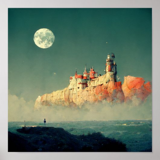 オフショア城塞ファンタジーSci-Fi ポスター (正面)