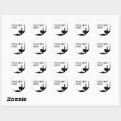 オフショア油ステッカーテンプレート ラウンドシール (シート)