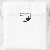 オフショア油ステッカーテンプレート ラウンドシール (バッグ)