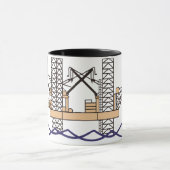 オフショア油リグ マグカップ (中央)