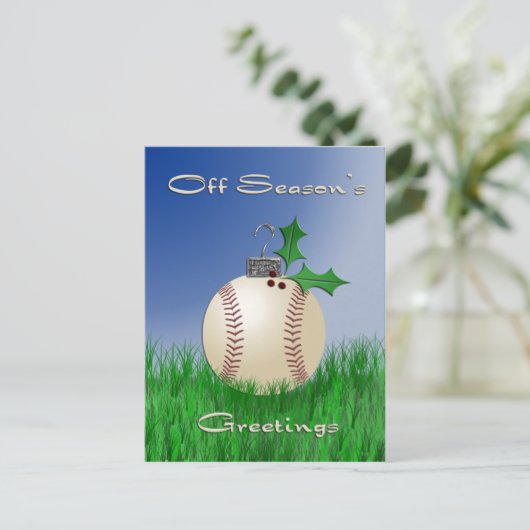 オフシーズンの挨拶はがき シーズンポストカード (スタンド正面)