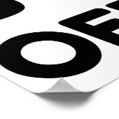 オフシーズンバスケットボール禁止 ポスター (角)