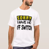 オフスイッチ付きライトシャツなし Tシャツ (正面)